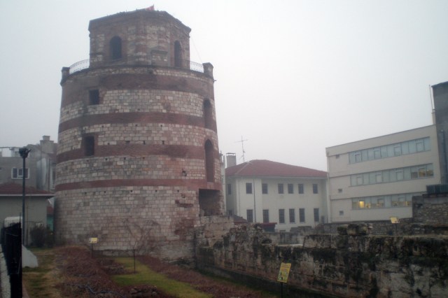Roman tower and walls, Edirne