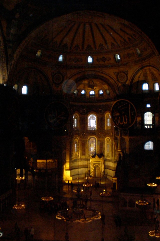 view from the gallery, Hagia Sophia, Istanbul