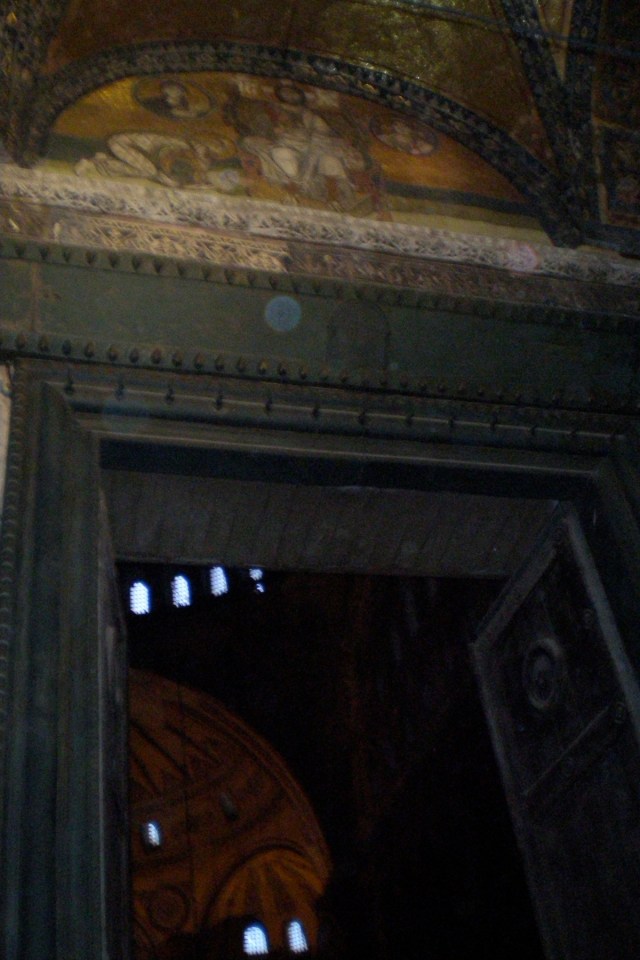 Imperial Gate mosaic, Hagia Sophia, Istanbul