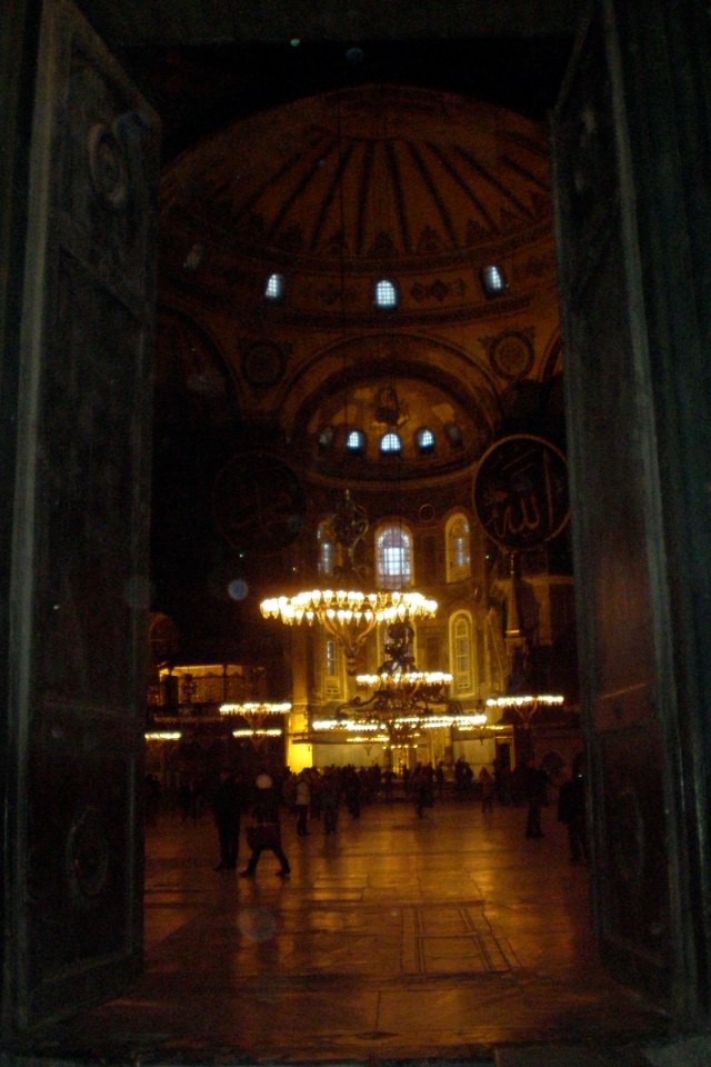 entrance to Hagia Sophia, Istanbul